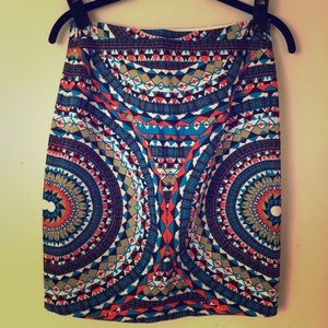 100% cotton print skirt. From ANTHROPOLOGIE.